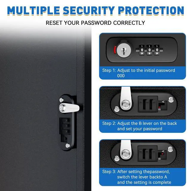 Alt view image 6 of 7 - Package Delivery Boxes & Mailbox,Large Parcel Drop Box with Keys, Steel Mailbox with Waterproof Anti-Theft Function, Not Easy Deformed for Home/Porch/Outside (240L)