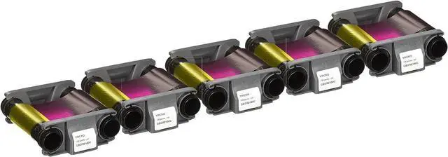 Main image of CBGR0100C Badgy100 & Badgy200 Color Ribbon - YMCKO - 100 Prints AID Software Demo Card (5 Pack)