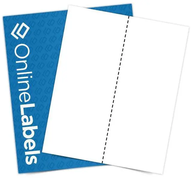 Main image of 8.5 x 11 Waterproof Clear Matte Frosted Full Sheet Labels (Laser Printers Only) - 250 Sheets - Vertical Back Slit for Easy Peeling - OnlineLabels