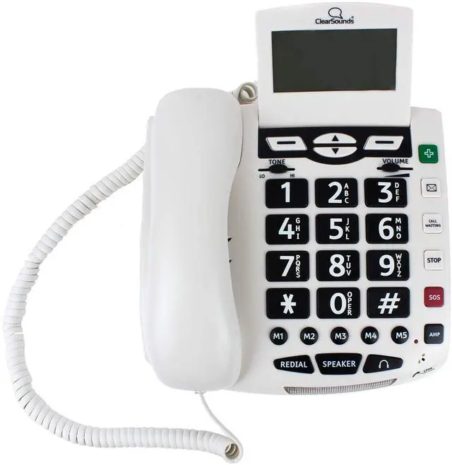 Main image of CSC600 UltraClear Amplified Corded Phone with Medical Emergency Buttons - Single-Line Operation, AC Powered