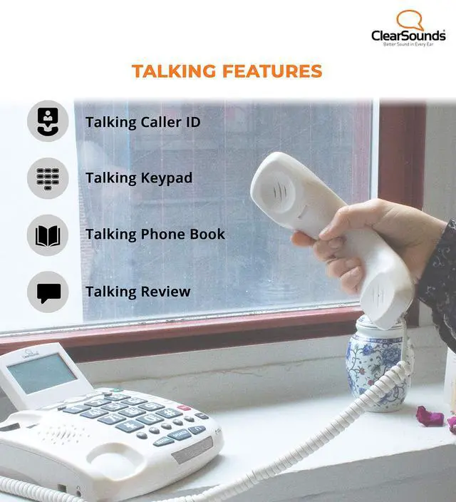 Alt view image 5 of 7 - CSC600 UltraClear Amplified Corded Phone with Medical Emergency Buttons - Single-Line Operation, AC Powered