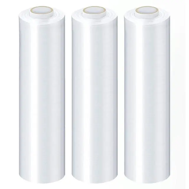Alt view image 2 of 7 - PSBM 4 Rolls 18 Inch x 1500 Feet 80 Gauge Bio-Degradable Stretch Film/Wrap, Heavy Duty Industrial Strength Clear Shrink/Plastic Wrap for Moving, Packing, Shipping, Pallet Wrapping & Storage