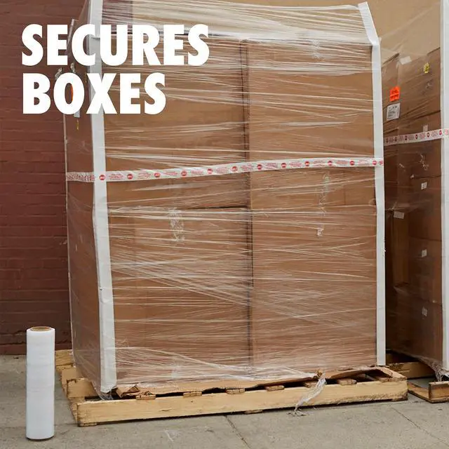 Alt view image 5 of 7 - 18 Inch X 850 feet Tough Pallet Shrink Wrap, 80 Gauge Industrial Strength, Commercial Grade Strength Film, Moving & Packing Wrap, for Furniture, Boxes, Pallets (8-Pack)