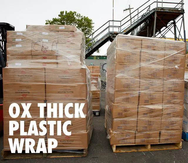 Alt view image 6 of 7 - 18 Inch X 850 feet Tough Pallet Shrink Wrap, 80 Gauge Industrial Strength, Commercial Grade Strength Film, Moving & Packing Wrap, for Furniture, Boxes, Pallets (8-Pack)