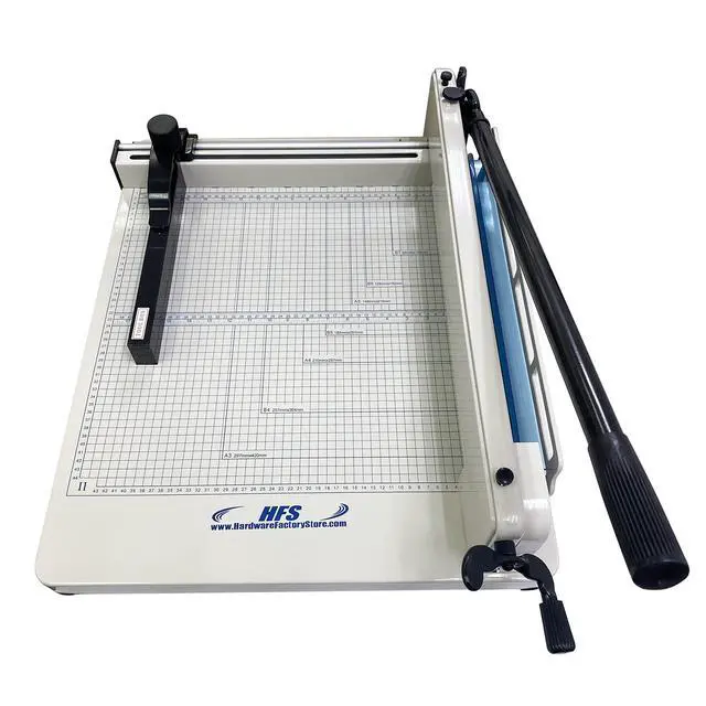Alt view image 2 of 7 - (R) Heavy Duty Guillotine Paper Cutter 400 Sheet Capacity | Solid Steel Construction (A3-17'' paper cutter)