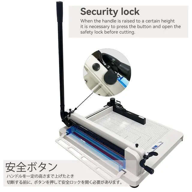 Alt view image 5 of 7 - (R) Heavy Duty Guillotine Paper Cutter 400 Sheet Capacity | Solid Steel Construction (A3-17'' paper cutter)