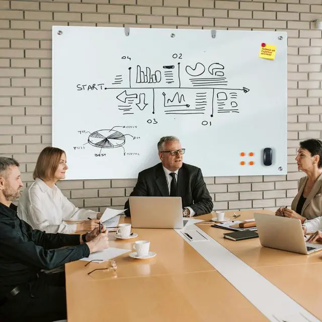 Alt view image 6 of 7 - Large Glass Dry Erase Board, 72 x 48 Inches Magnetic Whiteboard | Magnetic glass whiteboard, smooth erasable surface. Great wall-mounted 6' x 4' Frameless Board for Office, Home, School