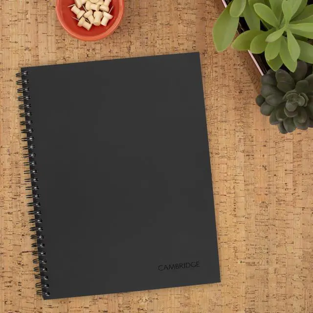 Alt view image 2 of 6 - Limited Business Notebook,Action Planner,7-1/4" x 9-1/2",80 Sheets,Flexible Soft Touch Cover,Wirebound,Gray (06122),(Pack of 12)