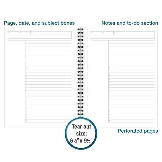 Alt view image 3 of 6 - Limited Business Notebook,Action Planner,7-1/4" x 9-1/2",80 Sheets,Flexible Soft Touch Cover,Wirebound,Gray (06122),(Pack of 12)