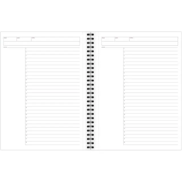Alt view image 6 of 6 - Limited Business Notebook,Action Planner,7-1/4" x 9-1/2",80 Sheets,Flexible Soft Touch Cover,Wirebound,Gray (06122),(Pack of 12)