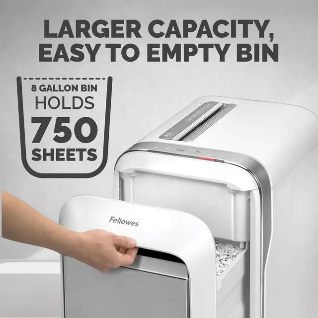 Alt view image 7 of 7 - Powershred LX220 Micro-Cut Paper Shredder, White
