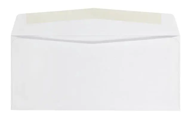 Alt view image 3 of 7 - #10 Envelopes, Letter Size White Mailing Envelopes, 4-1/8x9-1/2 Inch, No Window Business-Envelopes, Gummed Closure, 500/Box (QUA90020) (Pack of 5)