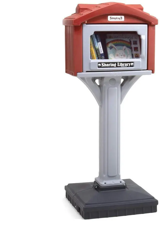 Main image of Dig-Free Sharing Library for Indoor or Outdoor Use, Little Sharing Library for Neighborhoods and Schools, Made in USA