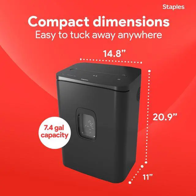 Alt view image 3 of 7 - 20-Sheet Micro-Cut Paper Shredder, High-Security Document & Credit Card Shredding for Offices, Black