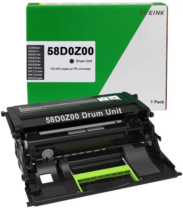 Main image of 58D0Z00 Black Imaging Unit Replacement for Lexmark 58D0Z00 Imaging Unit Compatible with B2865dw MS821dn MS821n MS823dn MS825dn MS826de MS725dvn MX721ade MX722ade MX822ade MX826ade Printer