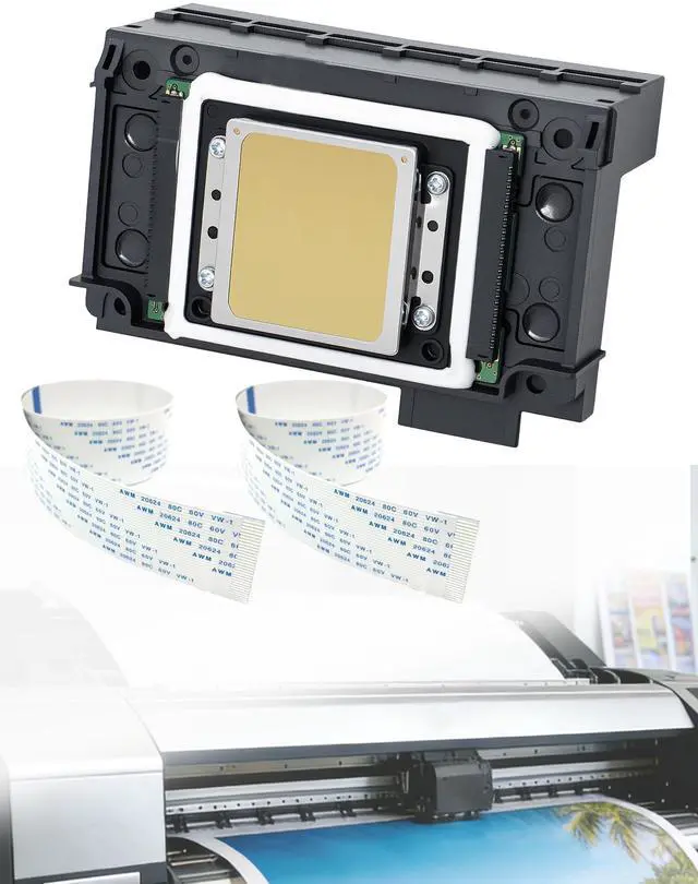 Main image of XP600 Printhead Replacement for UV DTF Printers, High-Precision 6 Color Print Head for XP600 XP601 XP510, Smooth Ink Flow & Anti-Clogging Nozzle, with 2PCS 29 Pins Flat Data Cable
