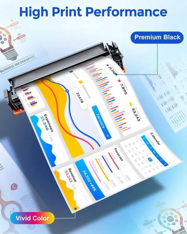 Alt view image 5 of 7 - 202A Toner Cartridges 4-Pack Compatible for HP 202A 202X HP202A Toner CF500A for Color Laser Jet Pro MFP M254dw M281fdn M281fdw M281cdw M280nw M254dn M254nw Printer, BK/C/M/Y