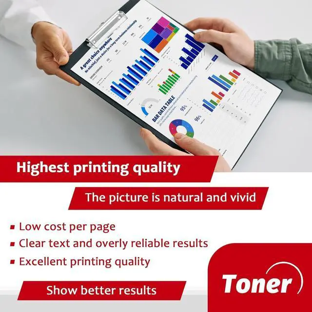 Alt view image 6 of 7 - CRG-054 054 Toner Cartridges High-Yield (4-Pack, Black, Cyan, Magenta, Yellow) Compatible 054BK 054C 054M 054Y Toner Replacement for 054 Color imageCLASS MF642Cdw MF644Cdw MF640C Printer