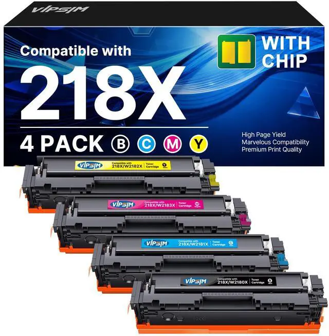 Main image of 218X Toner Work for HP 3301fdw 3301cdw 3301sdw 3201dw 4 Pack 218X 218 Toner | Compatible for HP 218X for HP color laserjet pro mfp 3301sdw 3301fdw 3301cdw 3201dw hp218x toner cartridges 4 pack