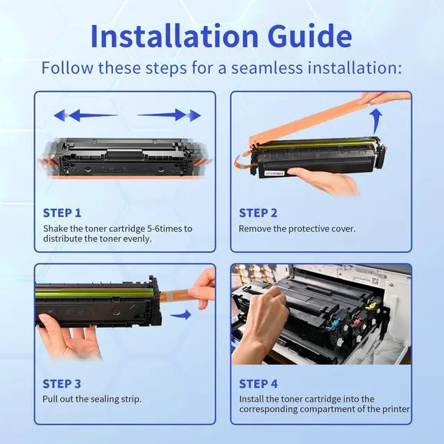 Alt view image 5 of 7 - 075H Toner Cartridge Set 075 Compatible for Canon MF665Cdw MF663Cdw MF660 | Replacment for Canon Color ImageCLASS LBP646Cdw MF662Cdw LBP647Cdw LBP640c MF660c Laser Printer Ink High Capacity 4 Pack
