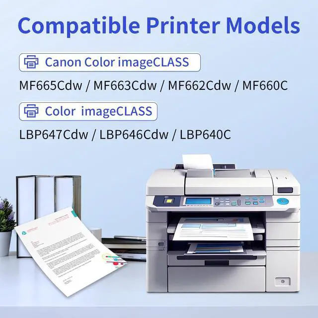 Alt view image 2 of 7 - 075H Toner Cartridge Set 075 Compatible for Canon MF665Cdw MF663Cdw MF660 | Replacment for Canon Color ImageCLASS LBP646Cdw MF662Cdw LBP647Cdw LBP640c MF660c Laser Printer Ink High Capacity 4 Pack