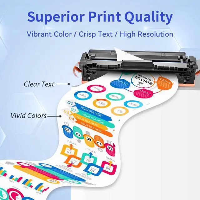 Alt view image 4 of 7 - 075H Toner Cartridge Set 075 Compatible for Canon MF665Cdw MF663Cdw MF660 | Replacment for Canon Color ImageCLASS LBP646Cdw MF662Cdw LBP647Cdw LBP640c MF660c Laser Printer Ink High Capacity 4 Pack