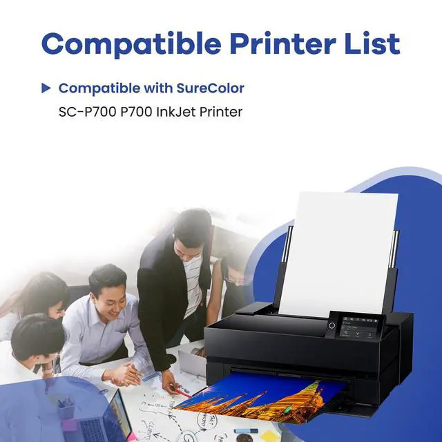 Alt view image 3 of 7 - Remanufactured T770 770 Ink Cartridges P700 Ink Cartridge 10-Colors | T770020 T770120 T770220 T770320 T770420 T770520 T770620 T770720 T770820 T770920 Ink Cartridge for SureColor SC-P700