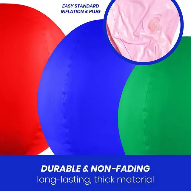 Alt view image 3 of 7 - Reusable Balloon Cluster Kit with Ground Spike and Pole, Car Dealership Advertising Balloons, 5 Multi-Color Balloons