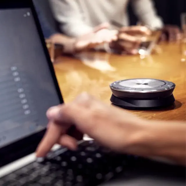 Alt view image 4 of 4 - SP 30+ (508346) Sound-Enhanced, Wired or Wireless Speakerphone | Desk, Mobile Phone & Softphone or PC Connection | Unified Communications Optimized