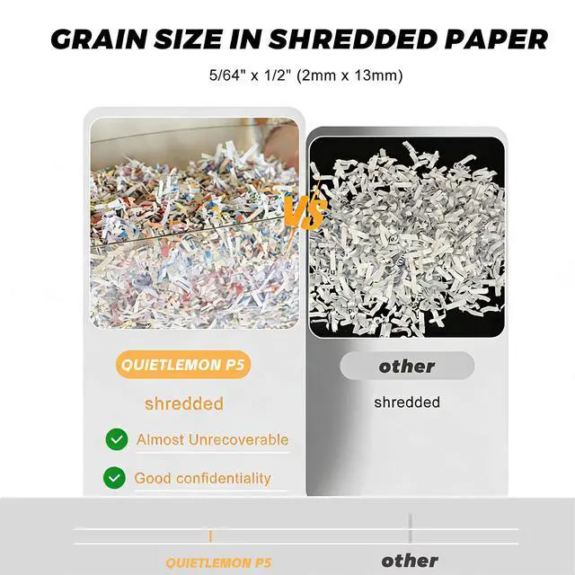 Alt view image 3 of 7 - 150-Sheet Auto Feed Paper Shredder with Wheels, Heavy Duty Cross-Cut Shredder for Home Office, Quiet Automatic Document Shredder High Security White