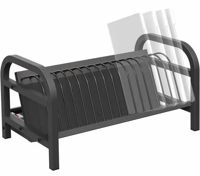 Main image of 16-Bay Laptop and Tablet Open Charging Station, Devices up to 14 inches, Black, Stand-LAPC3