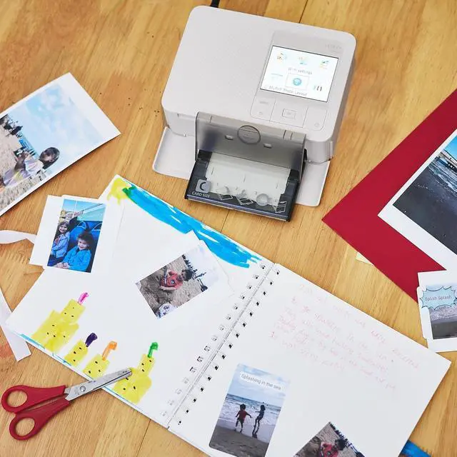 Alt view image 7 of 7 - Selphy CP1500 Photo Printer Bundle (White) with KP-108 Paper (108 Sheets) 3 Color Ink Cartridges & Tudak Cleaning Cloth Wireless Compact Dye-Sub Printer Kit