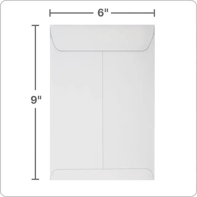 Alt view image 3 of 7 - 6 x 9 Catalog Envelopes, Catalog-Style with Self Seal Closure, Heavyweight 28 lb Paper, Self Sealing Envelopes for Mailing, Filing and Organizing, White, 100 Count (Pack of 10)