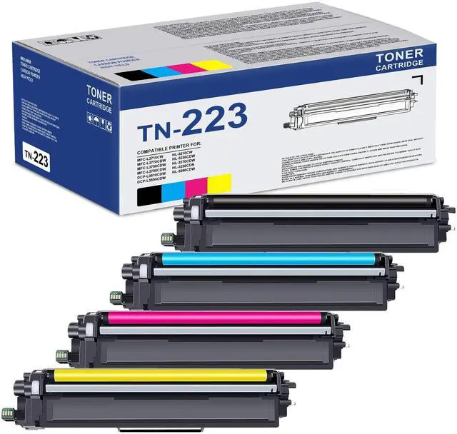 Main image of 4 Pack TN-223 TN223 TN227 TN-227BK/C/M/Y Toner Replacement for Brother TN223BK/C/M/Y Toner Cartridge for TN223BK, TN223C, TN223M, TN223Y Toner Cartridge Set, TN2234PK