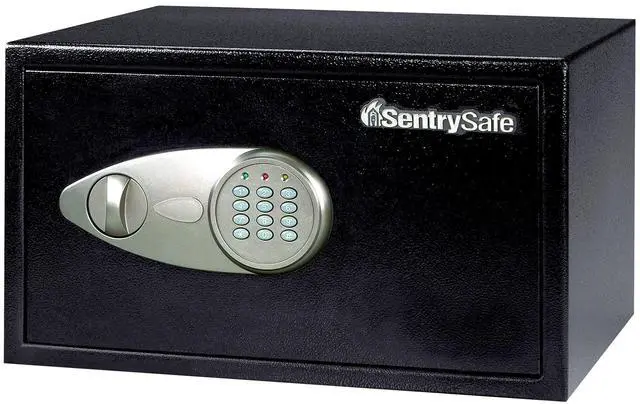 Main image of Shelf Safe with Digital Keypad Lock, Steel Safe with Interior Lining and Bolt Down Kit for Money, Jewelry, Documents, 0.98 Cubic Feet, 8.9 x 16.9 x 13.6 Inches, X105