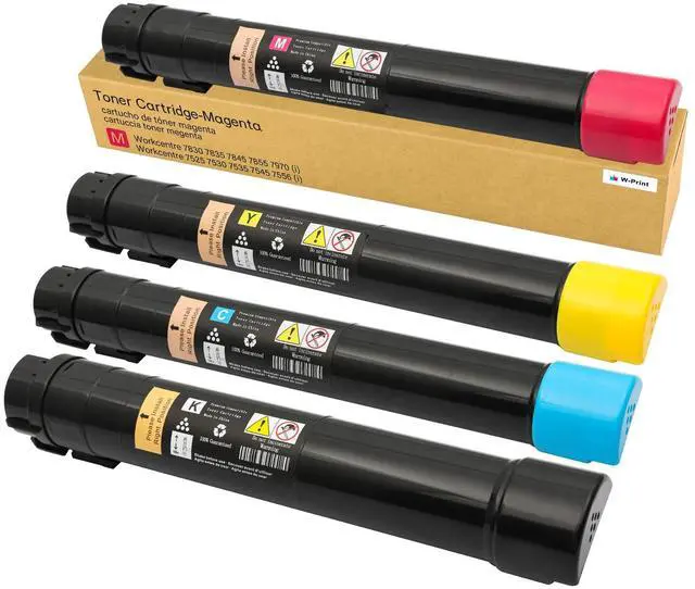 Main image of Remanufactured Toner Cartridge for Xerox Workcentre 7525/7530/7535/7545/7556/7830/7835/7845/7855 Compatible with 006R01513 006R01516 006R01515 006R01514 Toner Set