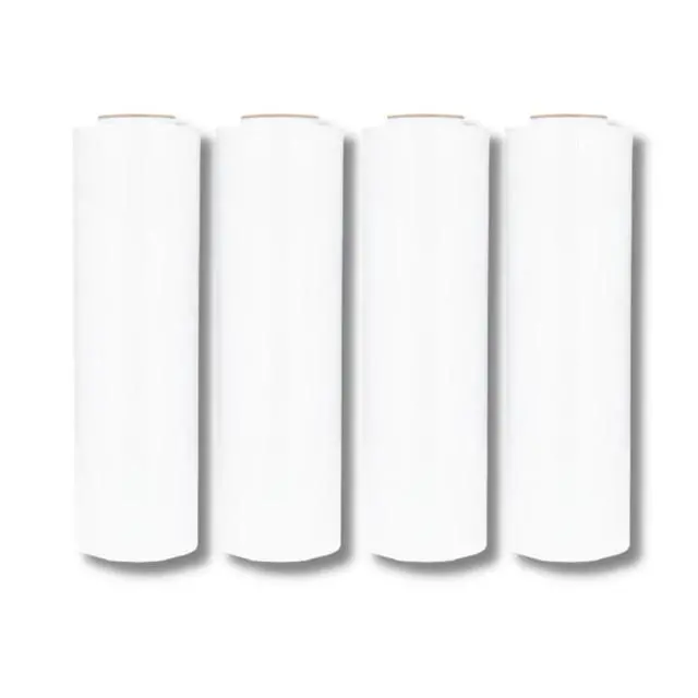 Alt view image 3 of 7 - PSBM Dark White Stretch Wrap, 8 Rolls 18 Inch x 1500 Feet 80 Gauge Heavy Duty Plastic Wrap Industrial Strength Shrink Film for Moving, Packing & Shipping