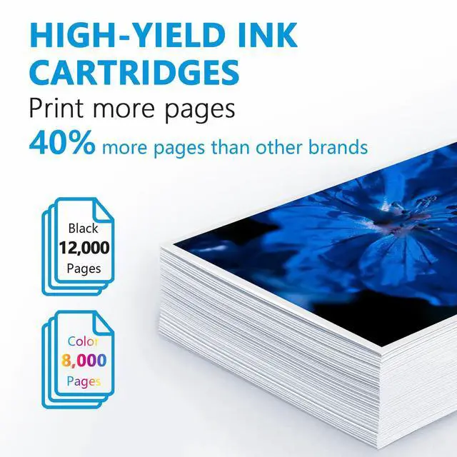 Alt view image 6 of 7 - 972X Ink Cartridges High Yield for PageWide Pro 452dn 452dw 452dwt 477dn 477dw 477dwt 552dw 577dw 577z Printer Ink Replacement for HP972X Ink Cartridge 972A 972X Black Cyan Magenta Yellow (4-Pack)