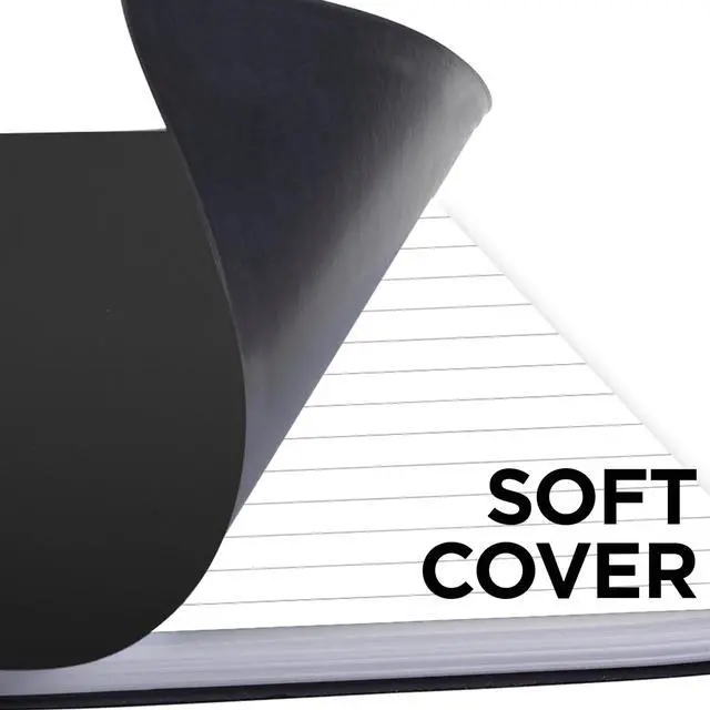 Alt view image 7 of 7 - Business Notebook, Action Planner, Legal Ruled Paper, 8-1/2" x 11", 80 Sheets, Flexible Soft Touch Cover, Wirebound, Gray (06064) (Pack of 12)