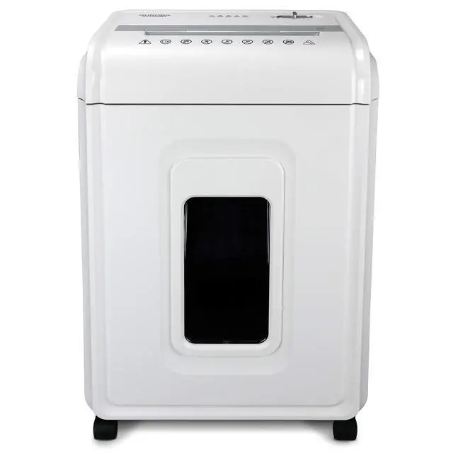 Alt view image 6 of 7 - Heavy Duty High Security 16-Sheet Micro-Cut Shredder/Anti-Jam/60 Min Run Time/ 7-Gallon Pullout Basket and Casters, AU1680MA