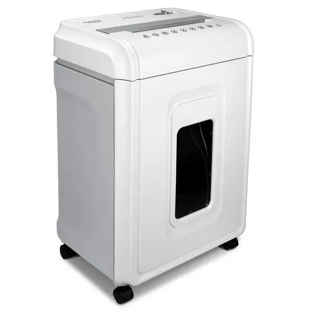 Alt view image 7 of 7 - Heavy Duty High Security 16-Sheet Micro-Cut Shredder/Anti-Jam/60 Min Run Time/ 7-Gallon Pullout Basket and Casters, AU1680MA