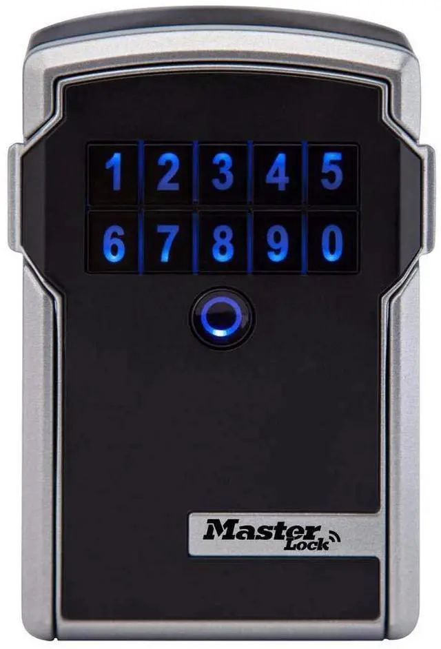 Main image of Digital Lock Box for Keys with Code, Electronic Wall Mount Key Safe with Bluetooth Connection to iOS/Android App and Sharable Keypad Codes, 3-1/4 Inches Wide, 5441EC