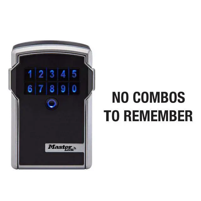 Alt view image 3 of 7 - Digital Lock Box for Keys with Code, Electronic Wall Mount Key Safe with Bluetooth Connection to iOS/Android App and Sharable Keypad Codes, 3-1/4 Inches Wide, 5441EC