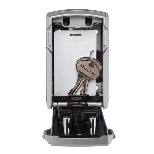Alt view image 5 of 7 - Digital Lock Box for Keys with Code, Electronic Wall Mount Key Safe with Bluetooth Connection to iOS/Android App and Sharable Keypad Codes, 3-1/4 Inches Wide, 5441EC