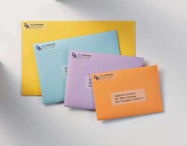 Alt view image 6 of 7 - Matte Clear Return Address Labels, Sure Feed Technology, Laser, 1/2" x 1-3/4", 2,000 Labels, 5 Packs (5667)