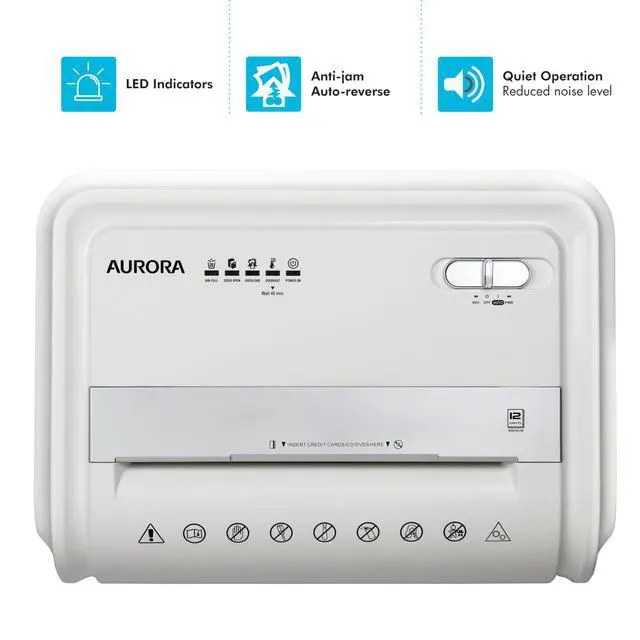 Alt view image 5 of 7 - High-Security 12-Sheet Micro-Cut Paper/CD and Credit Card Shredder with 5.7 Gallon Pullout Basket / 60 Mins Running Time/Security Level P-4