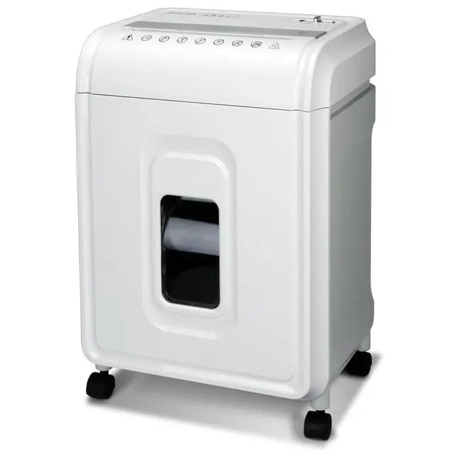 Alt view image 6 of 7 - High-Security 12-Sheet Micro-Cut Paper/CD and Credit Card Shredder with 5.7 Gallon Pullout Basket / 60 Mins Running Time/Security Level P-4