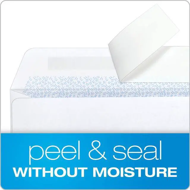Alt view image 3 of 7 - #8 Double Window Envelopes, Self Seal Security Envelopes for QuickBooks Checks, 3 5/8" x 8 11/16", 24 lb White, 500 per Box (QUA50766) (Pack of 5)