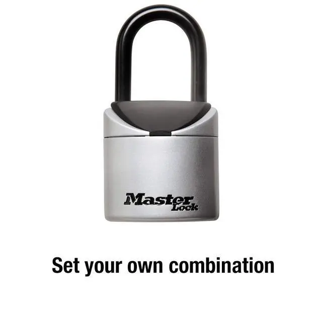 Alt view image 4 of 7 - Lock Box, Set Your Own Combination Portable Key Safe, 2-3/4 in. Wide, 5406D,Black, Grey (Pack of 4)