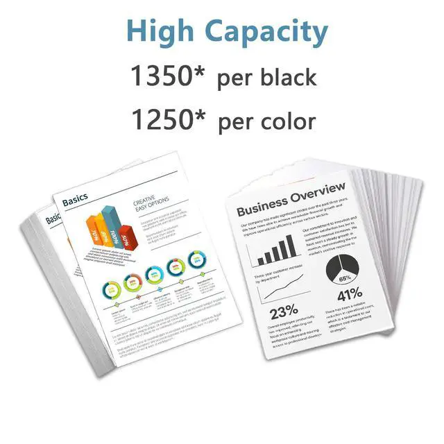 Alt view image 3 of 7 - 206A 206X 4 Pack Toner Cartridges Replacement for HP 206 W2110A Compatible with LaserJet Pro MFP M283fdw M283cdw M283fdn M282nw and Pro M255dw M255nw Printers (with Chip) - Black Cyan Yellow Magenta